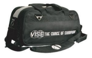 Vise Clear Top Double Tote Roller - Black