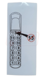 Maximum Balls On Ball Rack Sticker - Safety