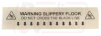 Black Foul Line Sticker - Do Not Cross Black Line - Safety