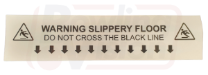 Black Foul Line Sticker - Do Not Cross Black Line - Safety