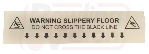 Black Foul Line Sticker - Do Not Cross Black Line - Safety